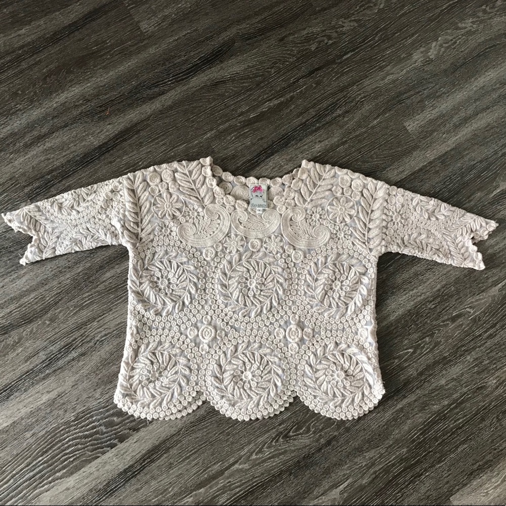 Yoana Baraschi Lace Embroidered Top